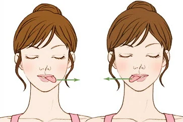 혀끝 좌우로 당기기 동작 그림